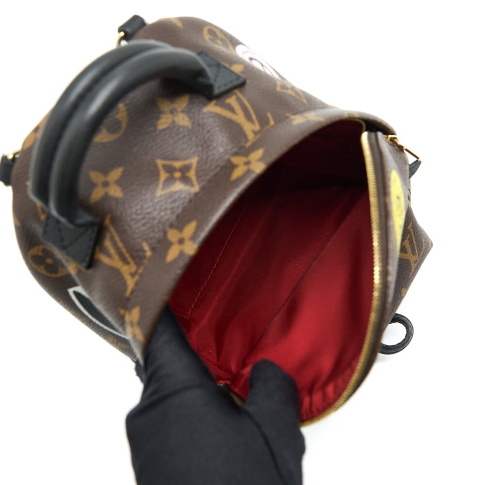 AAA Replica Louis Vuitton LV MINI PALM BACKPACK SPRING LIMITED EDITION MONOGRAM CANVAS GHW