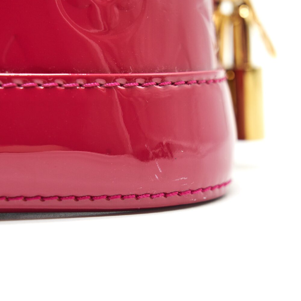 AAA Replica Louis Vuitton LV ALMA PM PATENT LEATHER INDIAN ROSE