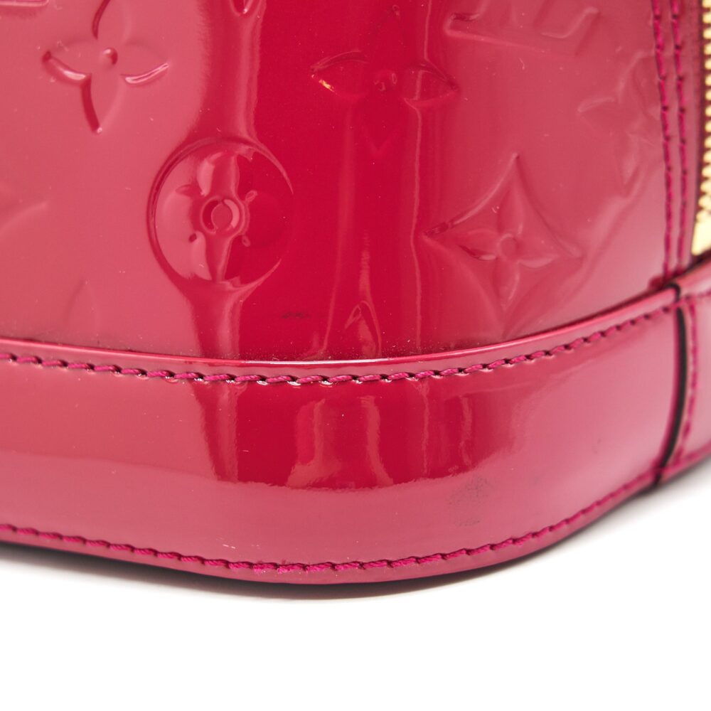 AAA Replica Louis Vuitton LV ALMA PM PATENT LEATHER INDIAN ROSE