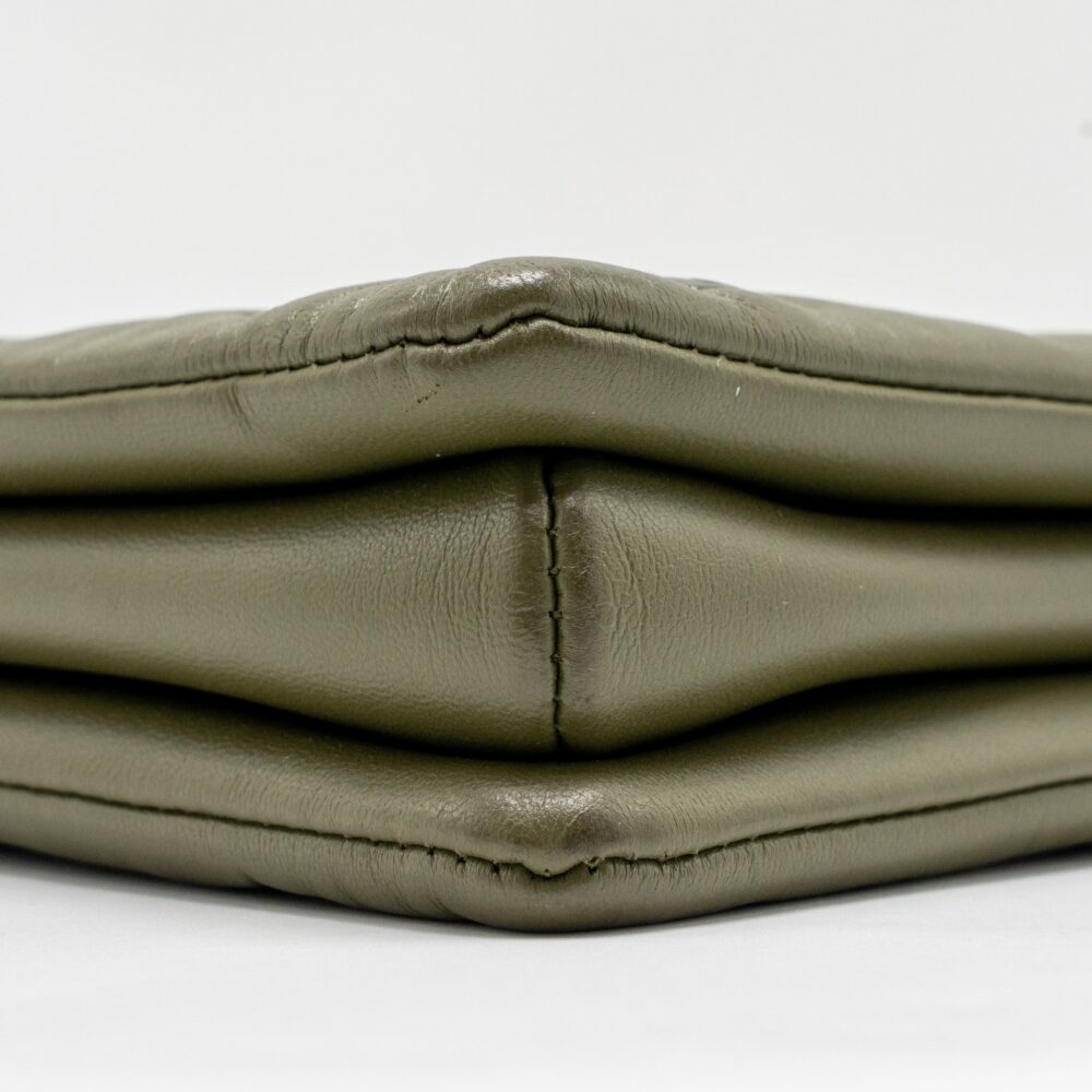 AAA Replica Louis Vuitton LV COUSSIN MM MONOGRAM-EMBOSSED PUFFY LAMBSKIN KHAKI GHW