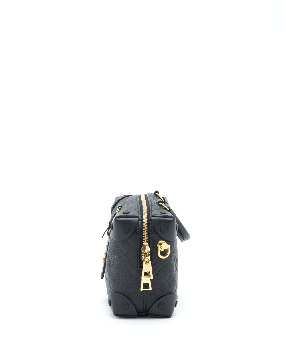 AAA Replica Louis Vuitton LV PETITE MALLE SOUPLE MONOGRAM EMPREINTE BLACK GHW