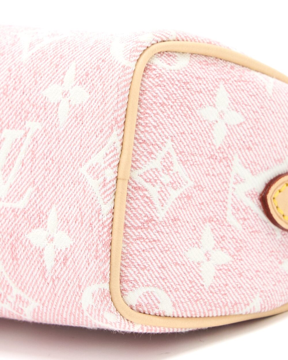 AAA Replica Louis Vuitton LV NANO SPEEDY DENIM MONOGRAM PINK GHW