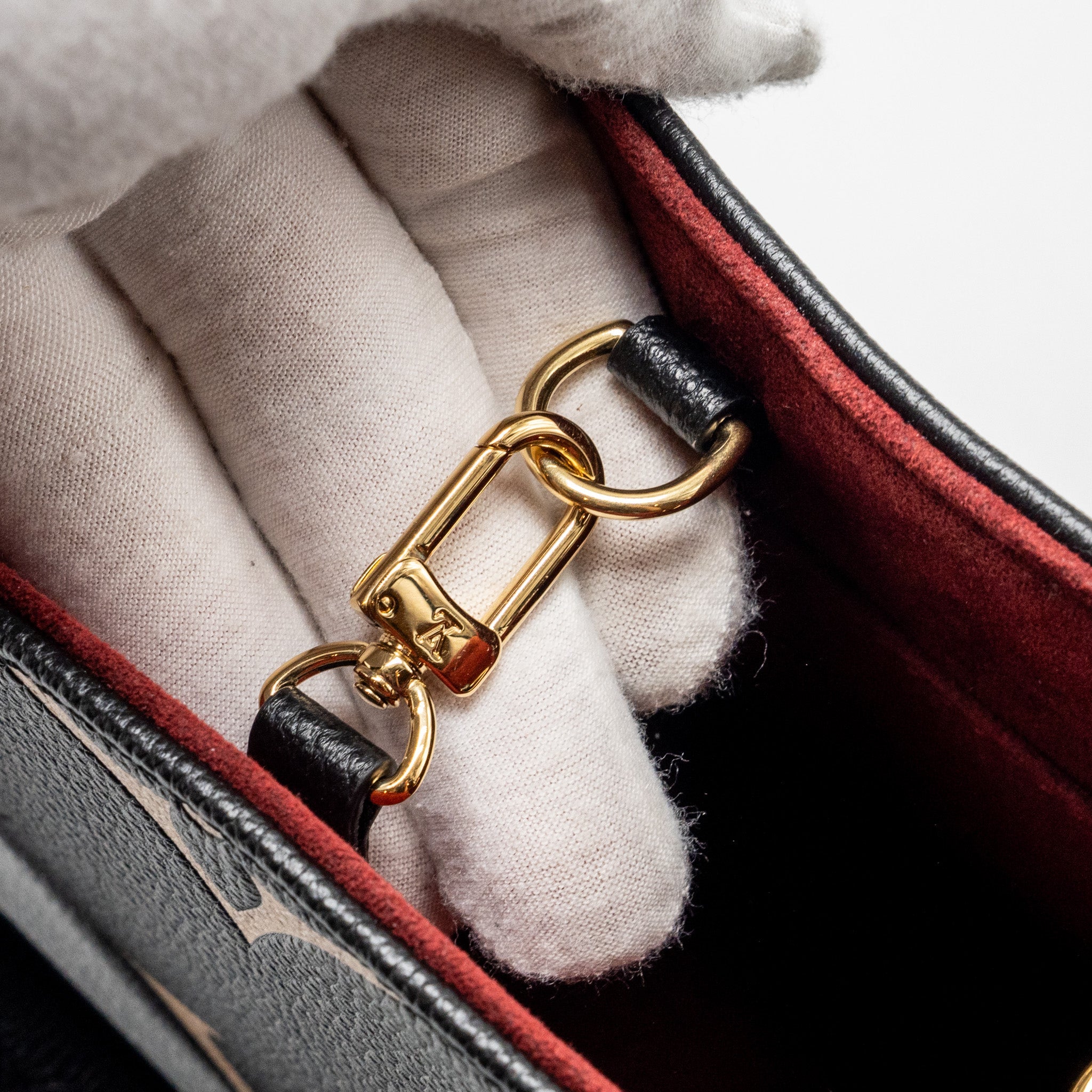 AAA Replica Louis Vuitton LV ONTHEGO PM BICOLOUR MONOGRAM EMPREINTE BLACK GHW