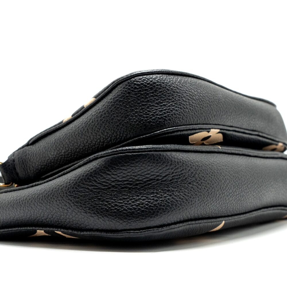 AAA Replica Louis Vuitton LV MULTI POCHETTE MONOGRAM EMPREINTE BLACK GHW