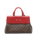 AAA Replica Louis Vuitton LV VENUS BAG LEATHER/MONOGRAM CANVAS RED YEAR 2016