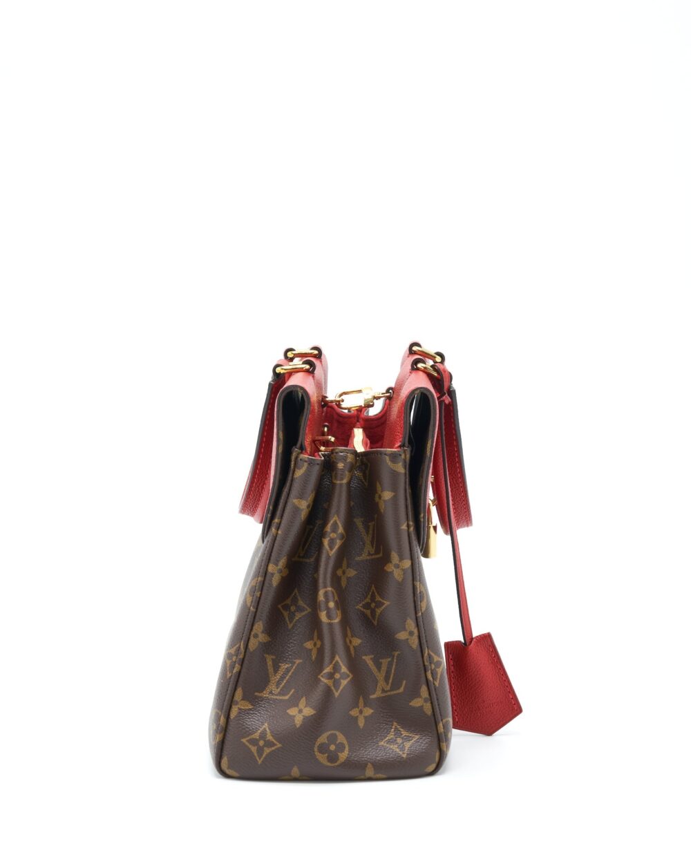 AAA Replica Louis Vuitton LV VENUS BAG LEATHER/MONOGRAM CANVAS RED YEAR 2016