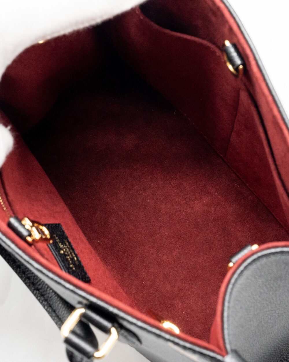AAA Replica Louis Vuitton LV ONTHEGO PM BICOLOUR MONOGRAM EMPREINTE BLACK GHW