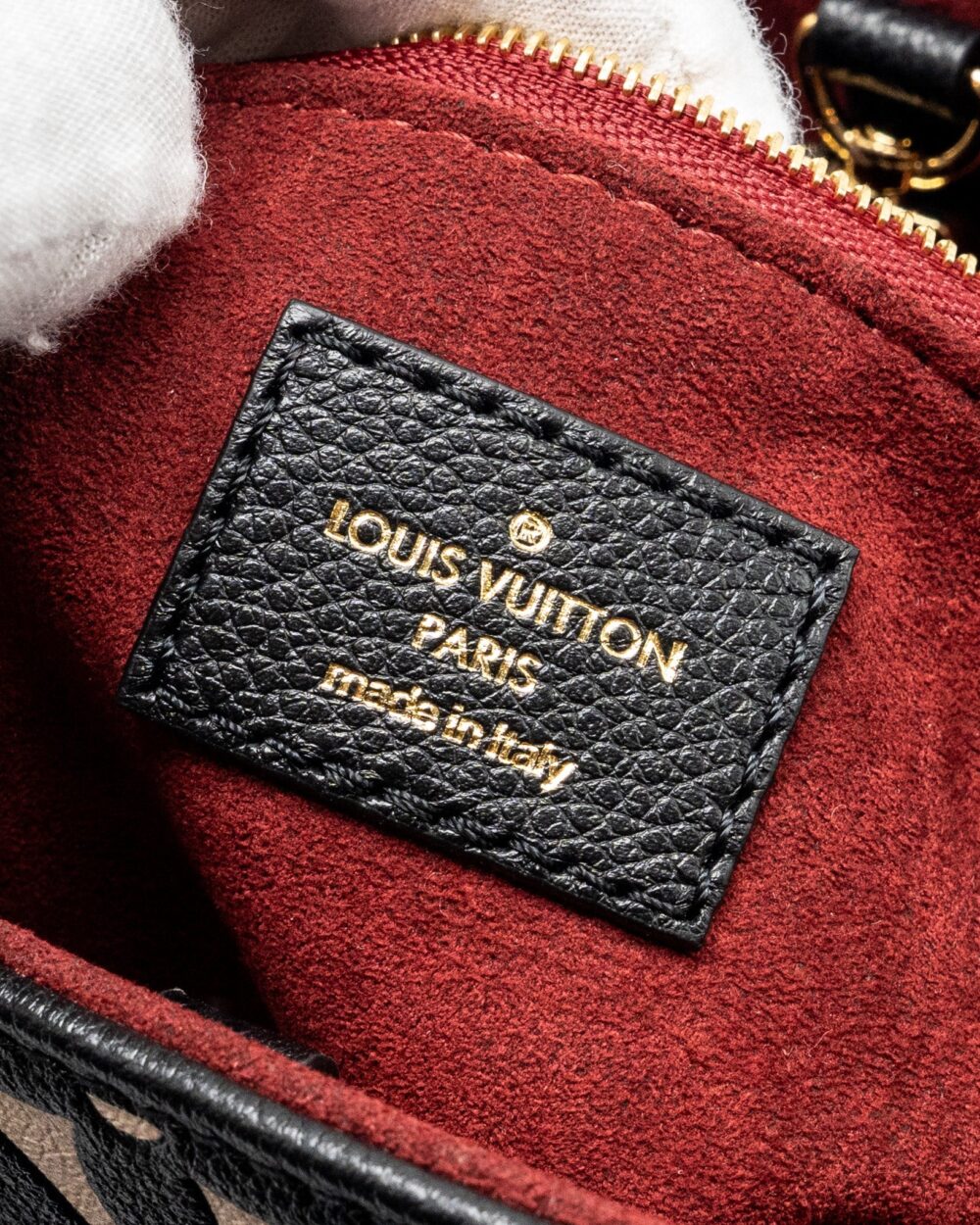 AAA Replica Louis Vuitton LV ONTHEGO PM BICOLOUR MONOGRAM EMPREINTE BLACK GHW