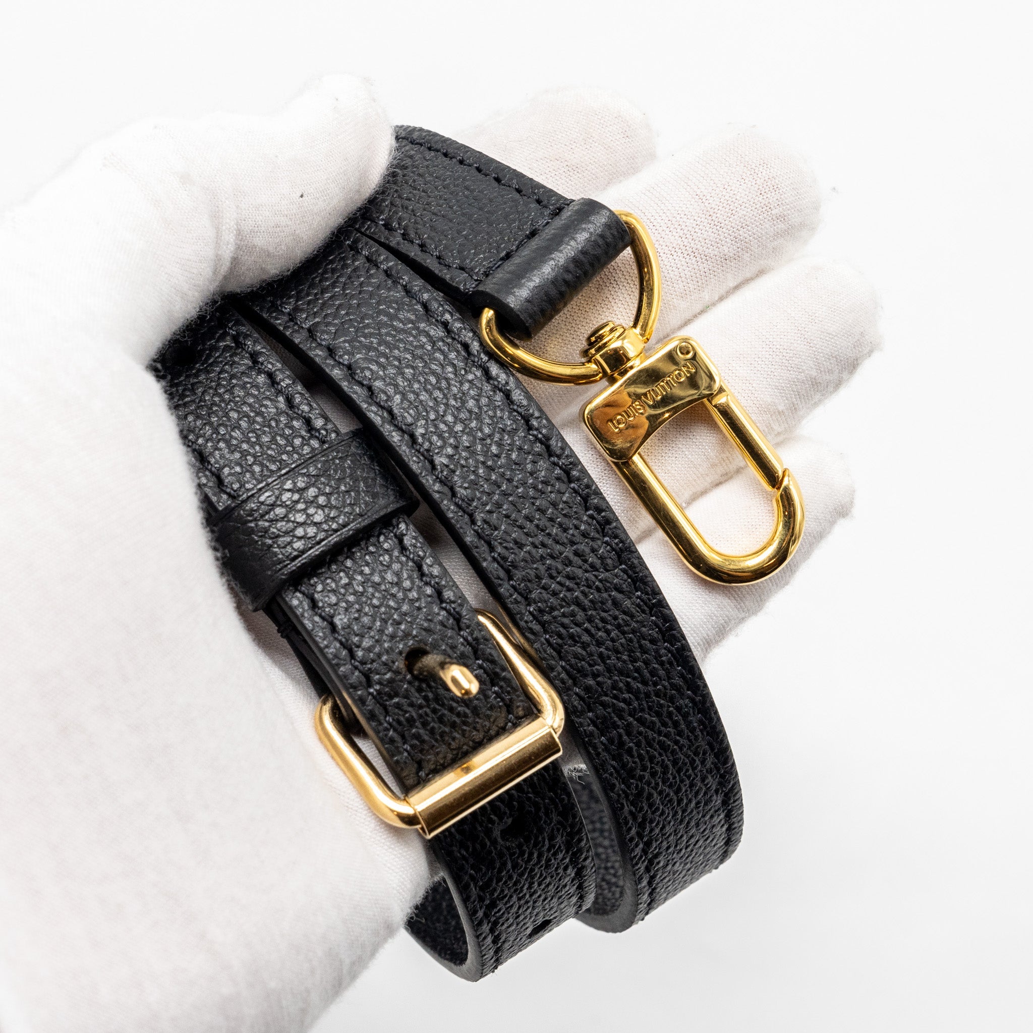 AAA Replica Louis Vuitton LV ONTHEGO PM BICOLOUR MONOGRAM EMPREINTE BLACK GHW