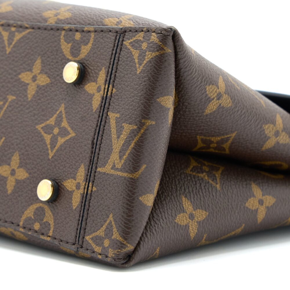 AAA Replica Louis Vuitton LV ONE HANDLE FLAP BAG MM MONOGRAM CANVAS/BLACK GHW