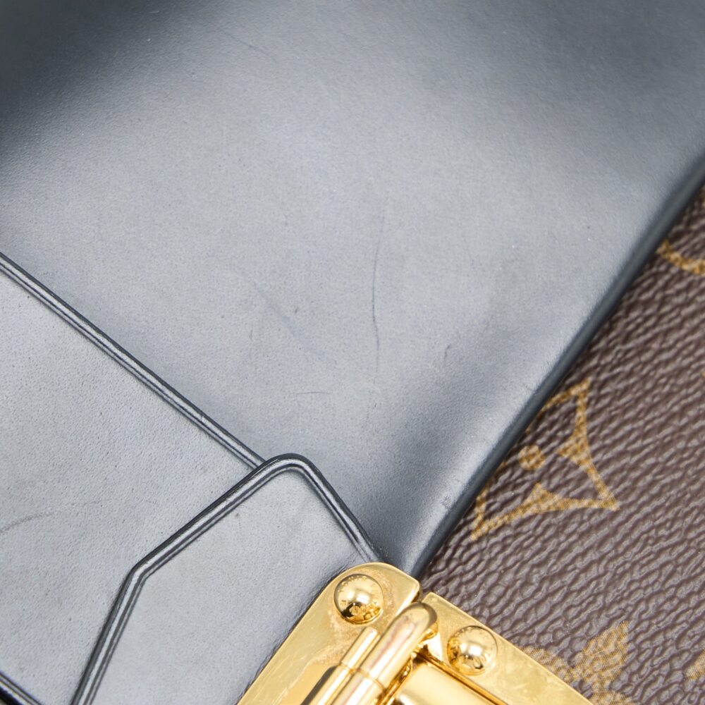 AAA Replica Louis Vuitton LV ONE HANDLE FLAP BAG MM MONOGRAM CANVAS/BLACK GHW