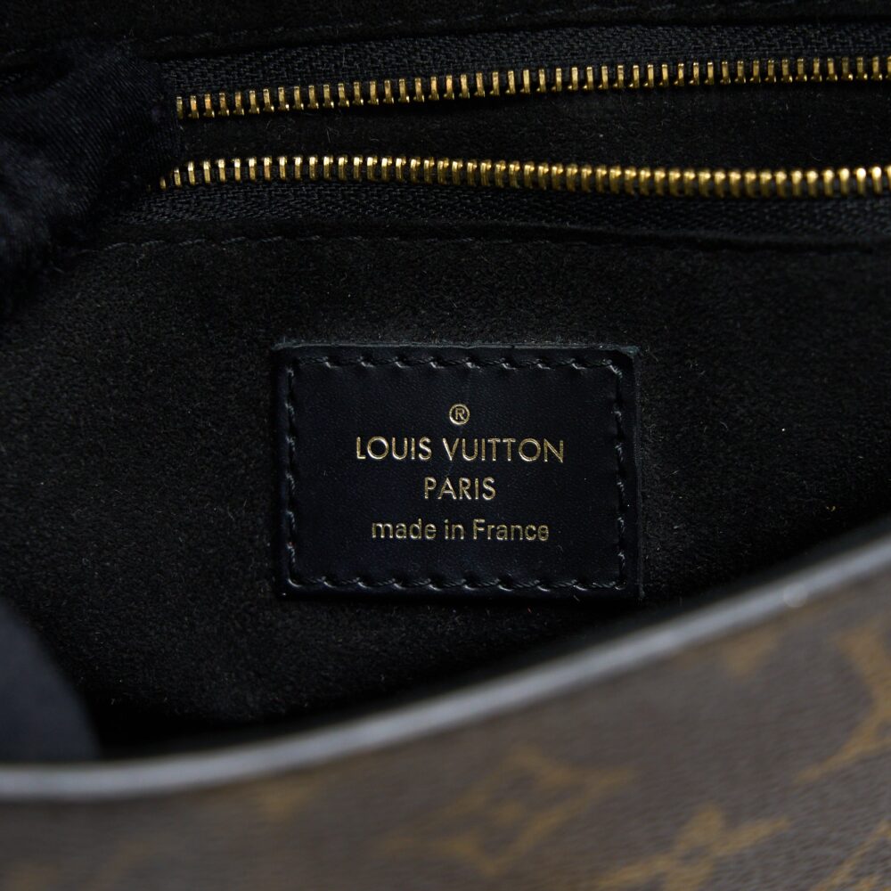 AAA Replica Louis Vuitton LV ONE HANDLE FLAP BAG MM MONOGRAM CANVAS/BLACK GHW