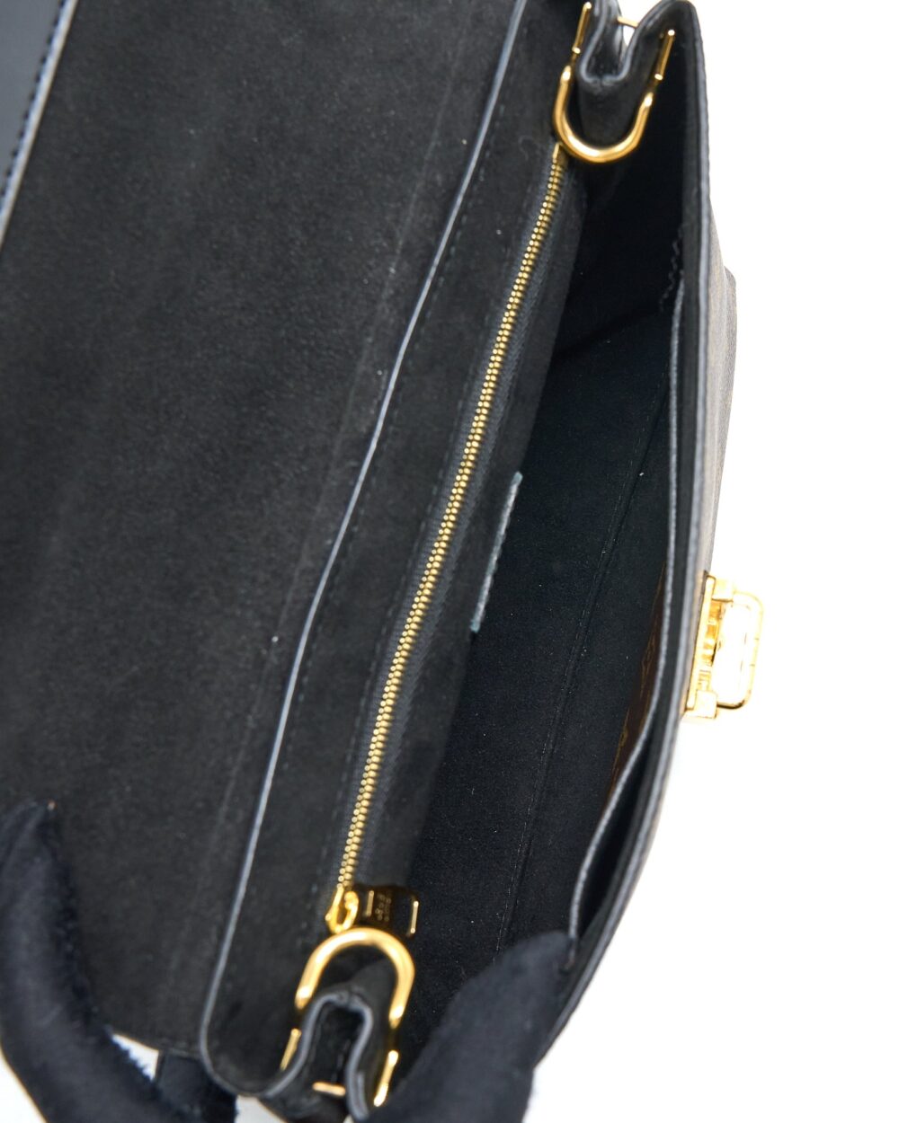 AAA Replica Louis Vuitton LV ONE HANDLE FLAP BAG MM MONOGRAM CANVAS/BLACK GHW