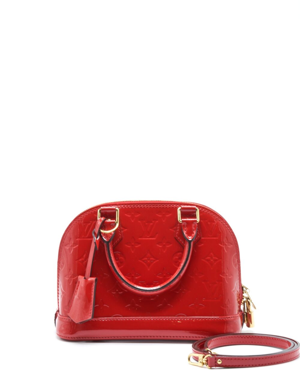 AAA Replica Louis Vuitton LV ALMA BB PATENT RED WITH GHW