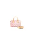 AAA Replica Louis Vuitton LV NANO SPEEDY MONOGRAM JACQUARD DENIM PINK GHW (NEW VERSION)
