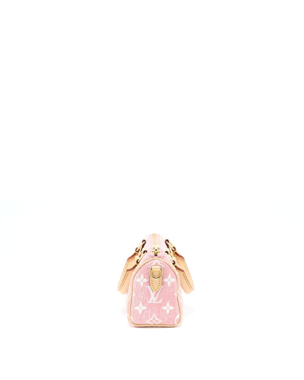 AAA Replica Louis Vuitton LV NANO SPEEDY MONOGRAM JACQUARD DENIM PINK GHW (NEW VERSION)
