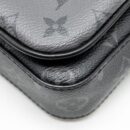 AAA Replica Louis Vuitton LV TRIO MESSANGER MONOGRAM ECLIPSE CANVAS BLACK/GREY WITH BLACK HARDWARE