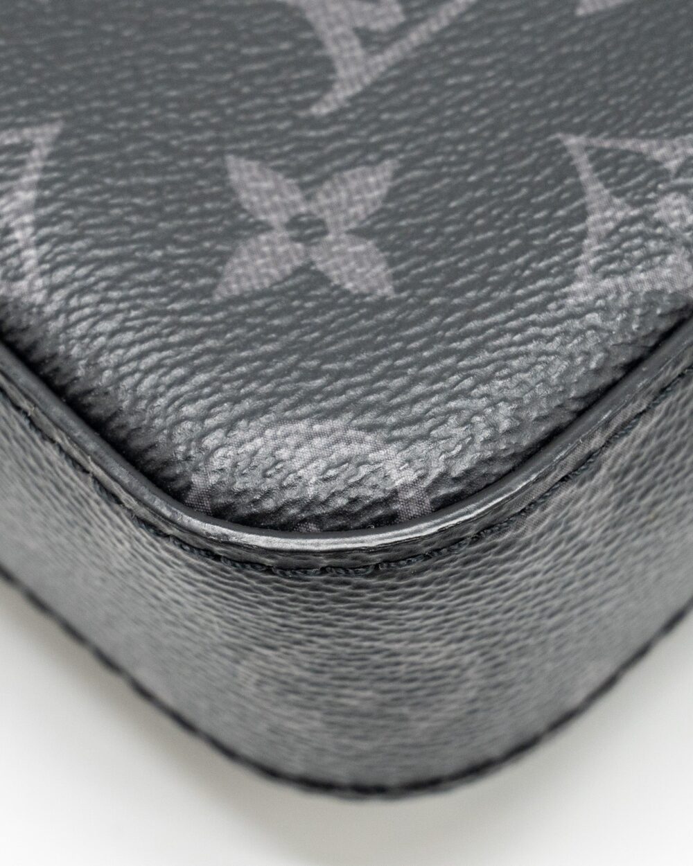 AAA Replica Louis Vuitton LV TRIO MESSANGER MONOGRAM ECLIPSE CANVAS BLACK/GREY WITH BLACK HARDWARE