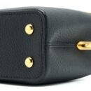 AAA Replica Louis Vuitton LV CAPUCINES MINI TAURILLON LIMITED EDITION BLACK GHW (NEW VERSION)