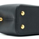 AAA Replica Louis Vuitton LV CAPUCINES MINI TAURILLON LIMITED EDITION BLACK GHW (NEW VERSION)