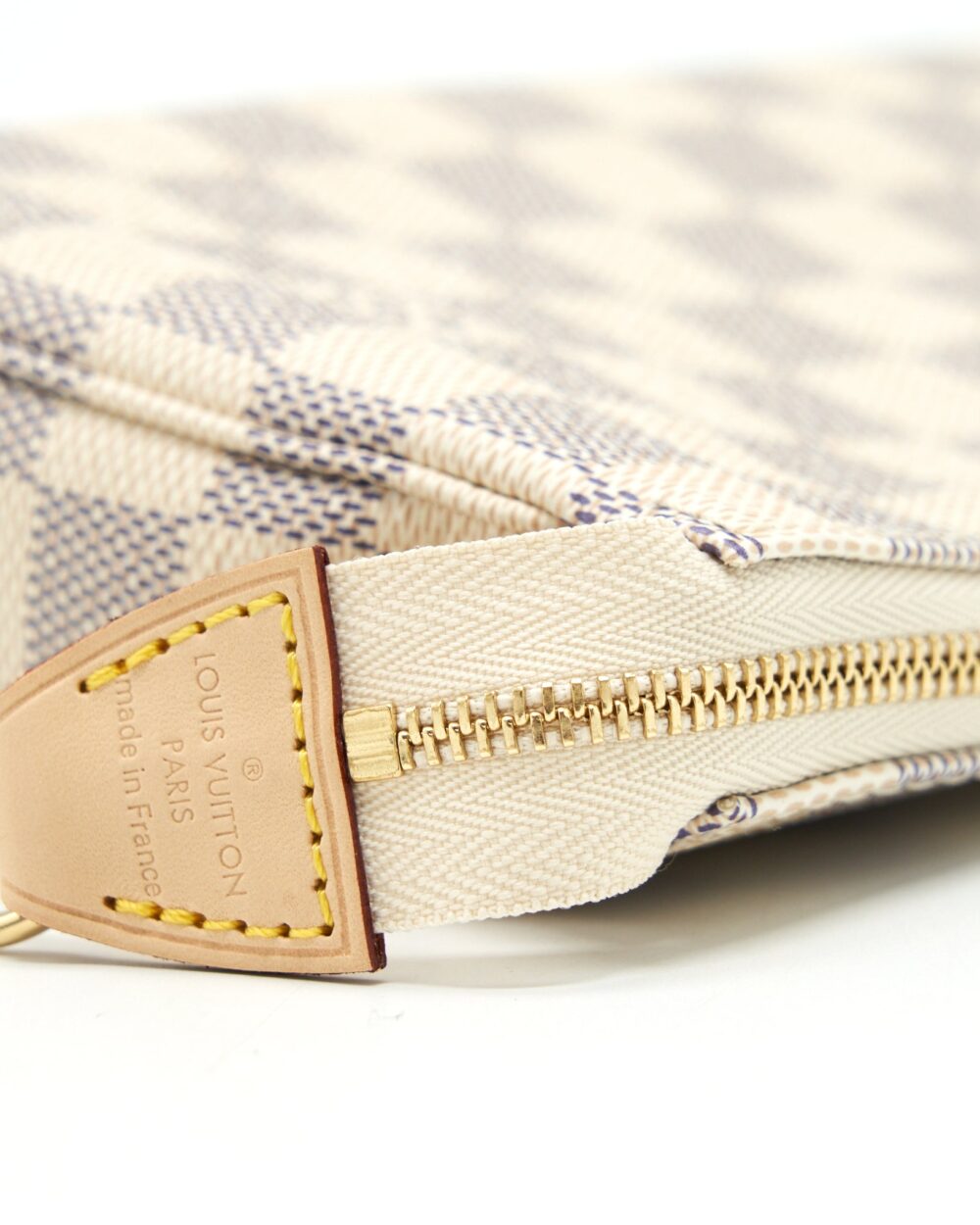 AAA Replica Louis Vuitton LV POCHETTE ACCESSORIES DAMIER AZUR CANVAS GHW