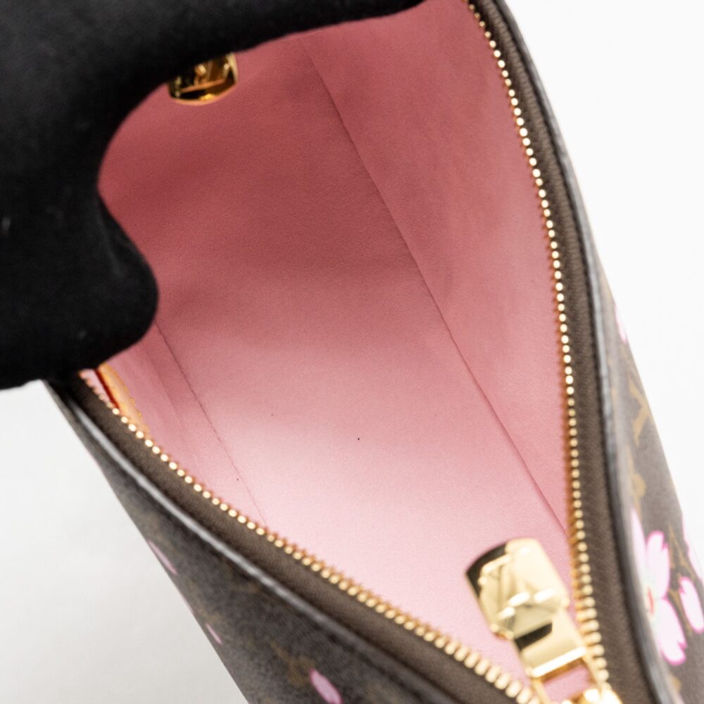 AAA Replica Louis Vuitton LV X TAKASHI MURAKAMI BOULOGNE PM CHERRY BLOSSOM MONOGRAM CANVAS GHW
