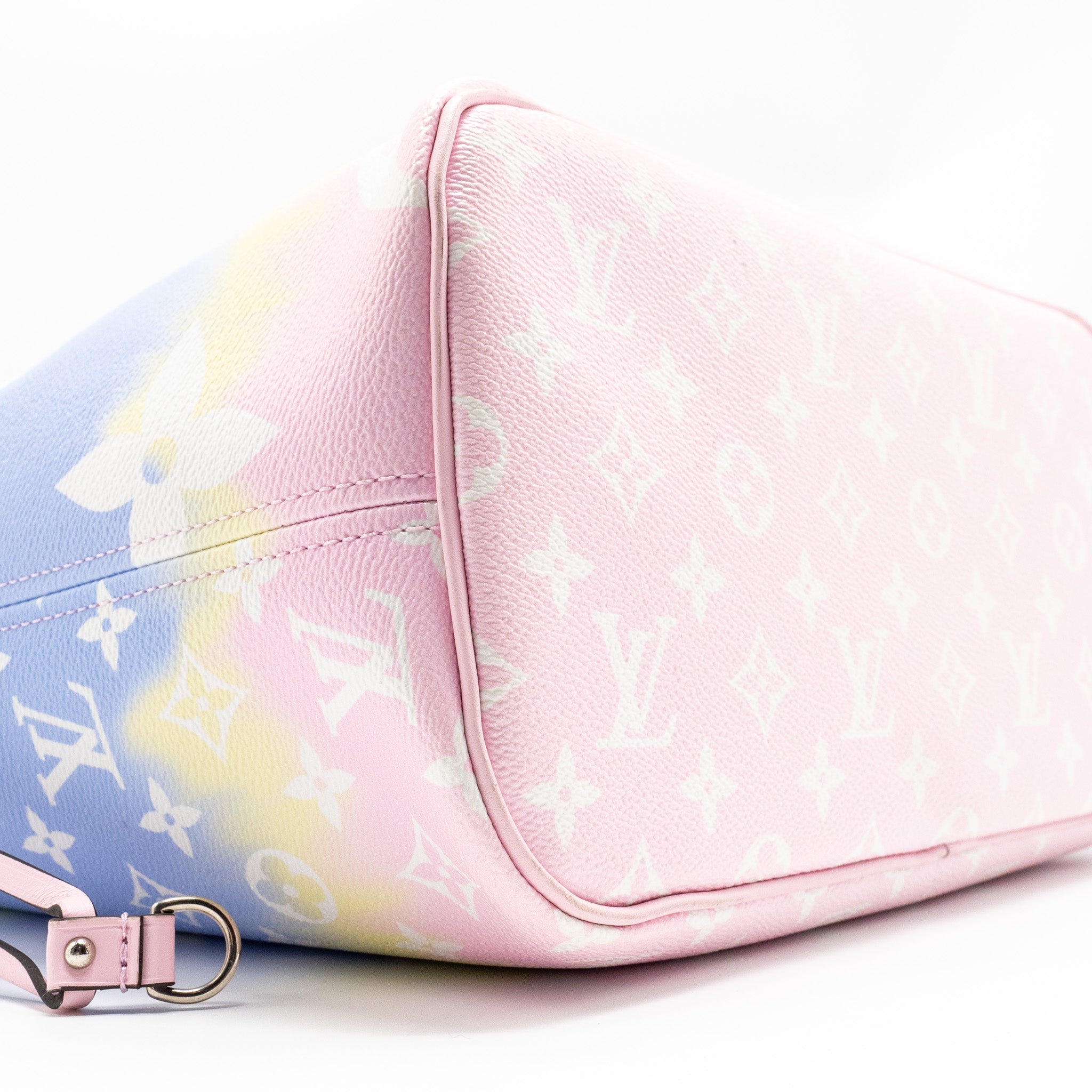 AAA Replica Louis Vuitton LV NEVERFULL MM ESCAL GIANT CANVAS PASTEL PINK SHW