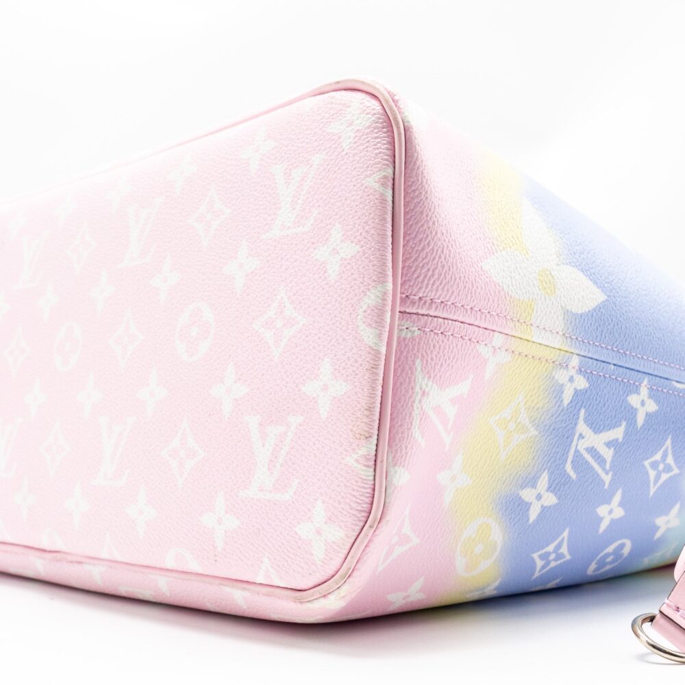 AAA Replica Louis Vuitton LV NEVERFULL MM ESCAL GIANT CANVAS PASTEL PINK SHW
