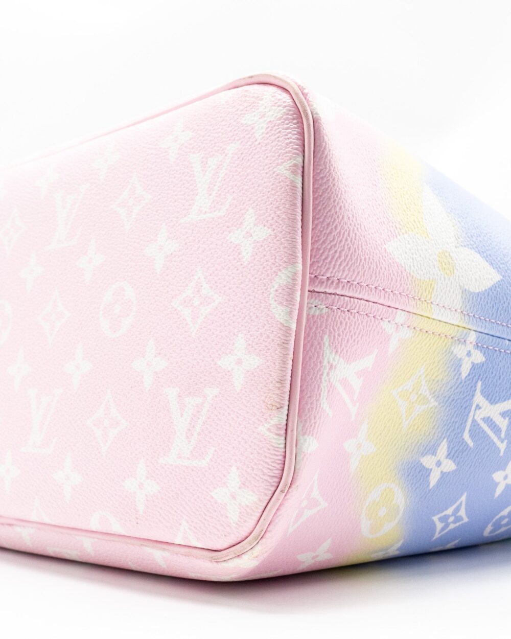 AAA Replica Louis Vuitton LV NEVERFULL MM ESCAL GIANT CANVAS PASTEL PINK SHW