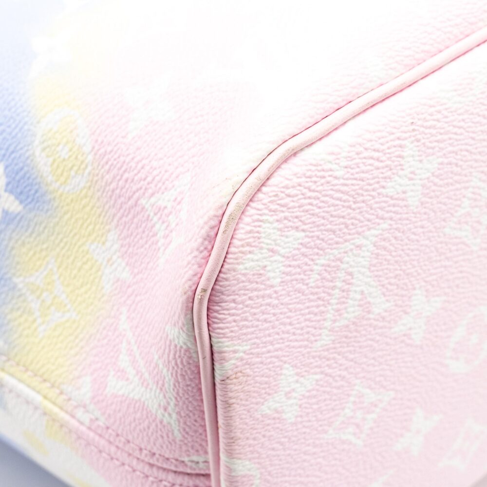 AAA Replica Louis Vuitton LV NEVERFULL MM ESCAL GIANT CANVAS PASTEL PINK SHW