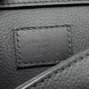 AAA Replica Louis Vuitton LV AEROGRAM TAKEOFF SLING BLACK GRAINED CALFSKIN BLACK HARDWARE