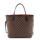 AAA Replica Louis Vuitton LV NEVERFULL MM DAMIER EBENE GHW