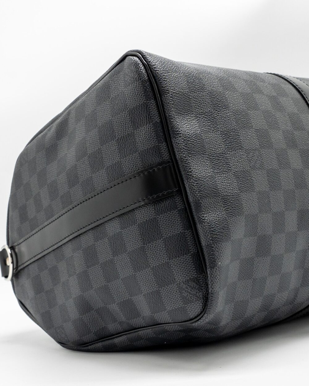 AAA Replica Louis Vuitton LV KEEPALL BANDOULIERE 45 DAMIER GRAPHITE CANVAS BLACK SHW