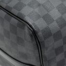 AAA Replica Louis Vuitton LV KEEPALL BANDOULIERE 45 DAMIER GRAPHITE CANVAS BLACK SHW