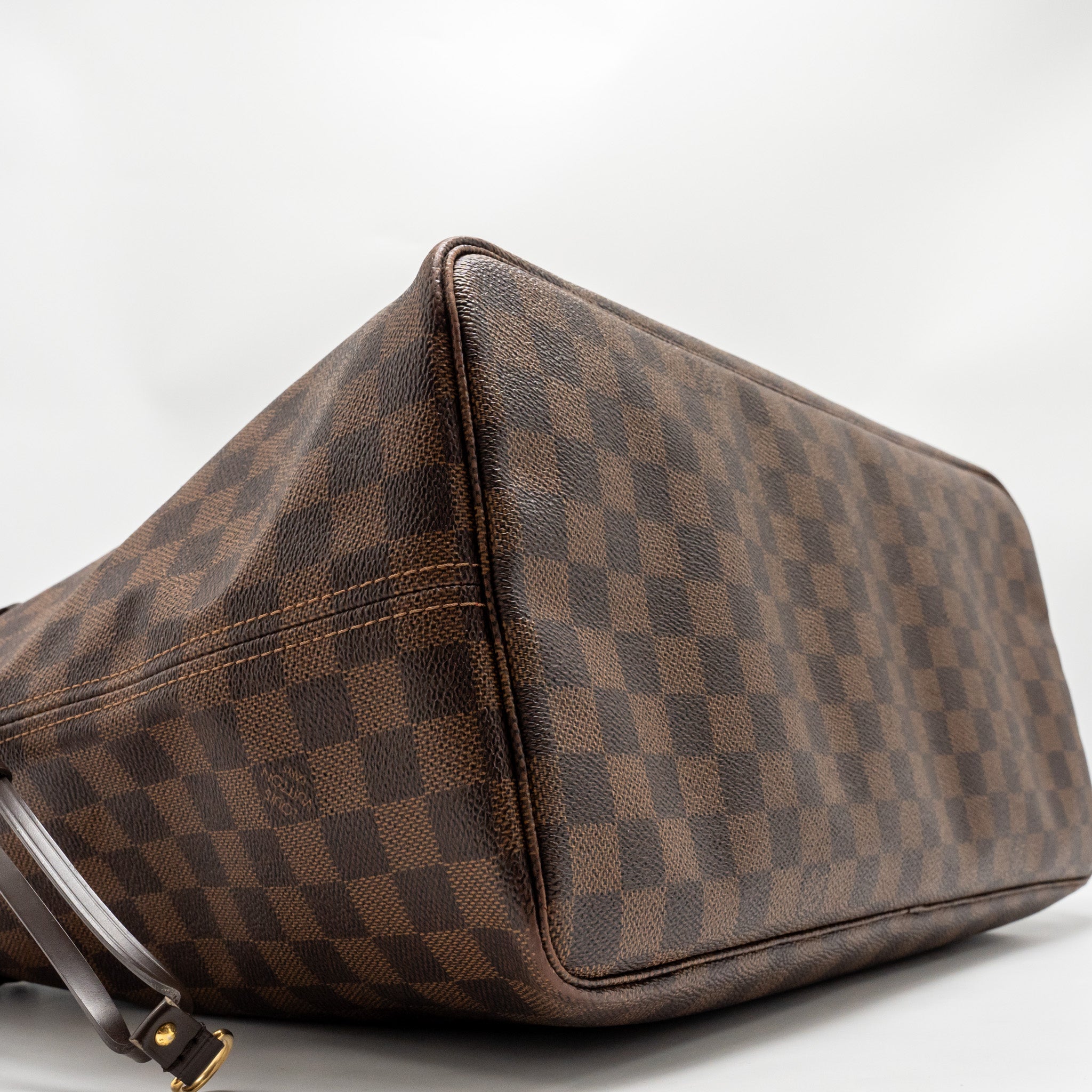 AAA Replica Louis Vuitton LV NEVERFULL GM DAMIER EBENE WITH GHW