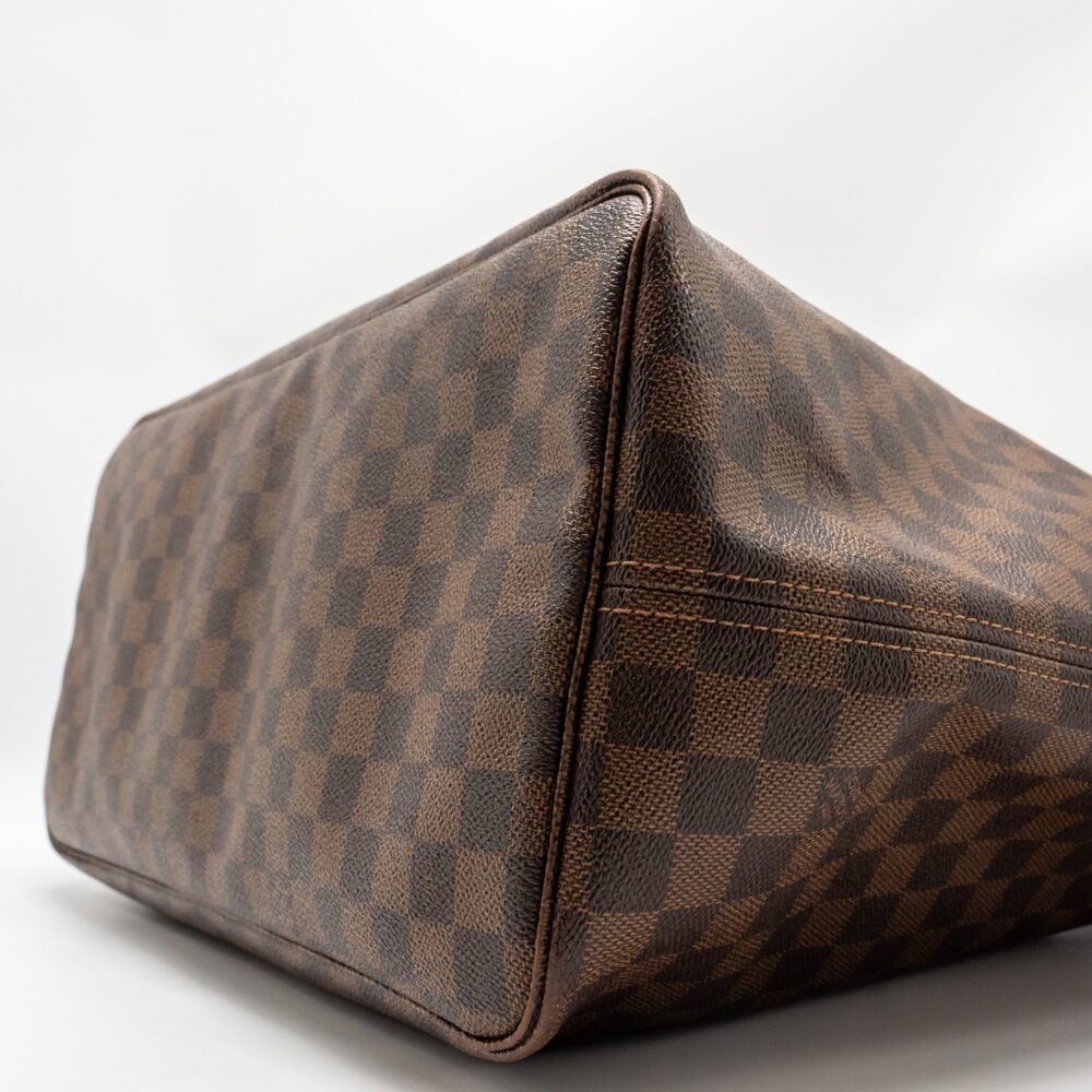 AAA Replica Louis Vuitton LV NEVERFULL GM DAMIER EBENE WITH GHW
