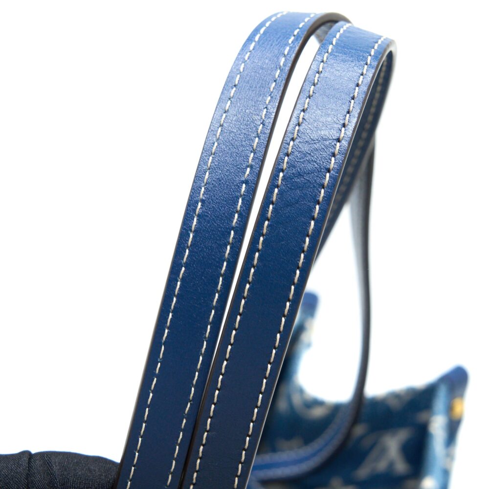 AAA Replica Louis Vuitton LV ONTHEGO MM MONOGRAM DENIM BLUE GHW