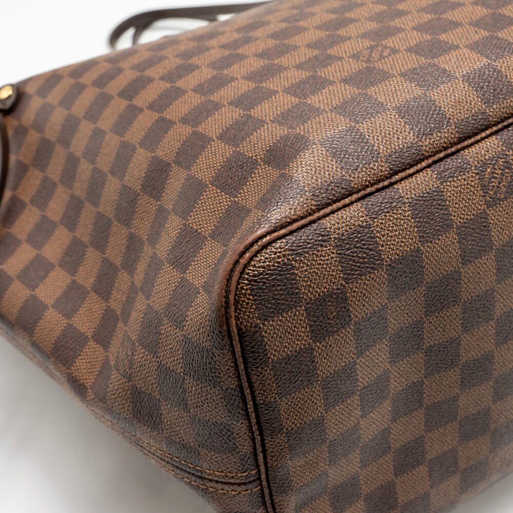 AAA Replica Louis Vuitton LV NEVERFULL GM DAMIER EBENE WITH GHW