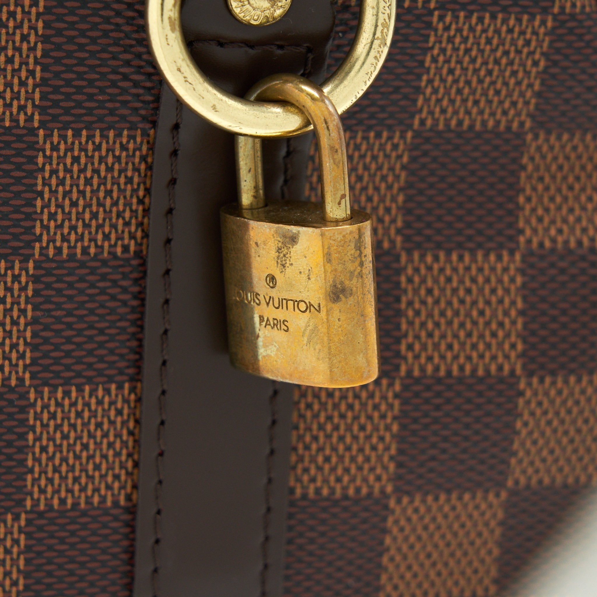 AAA Replica Louis Vuitton LV SPEEDY 25 DAMIER EBENE WITH STRAP