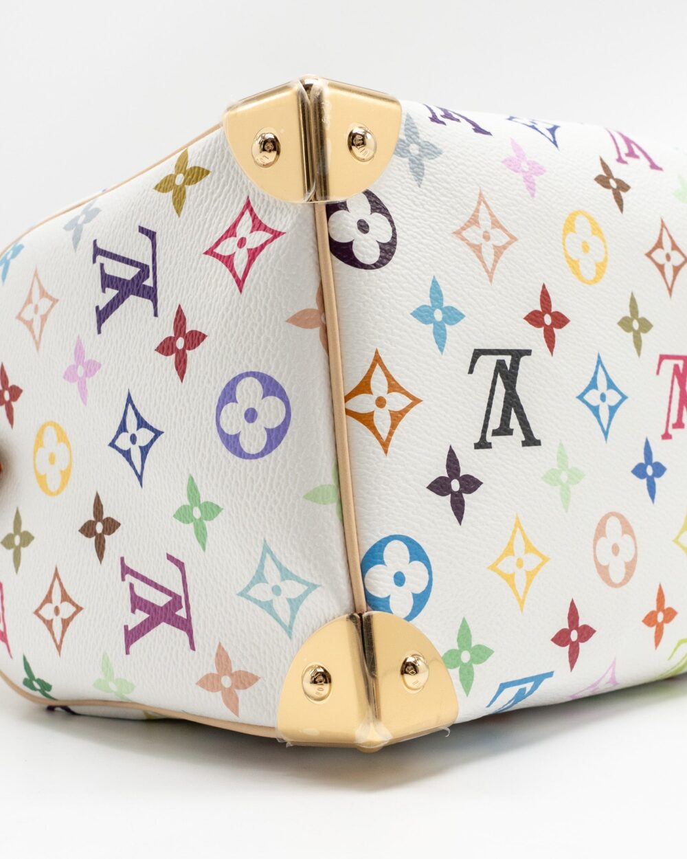 AAA Replica Louis Vuitton LV LV X TM SPEEDY BANDOULIÈRE 25 MONOGRAM CANVAS WHITE/ MULTICOLOUR GHW
