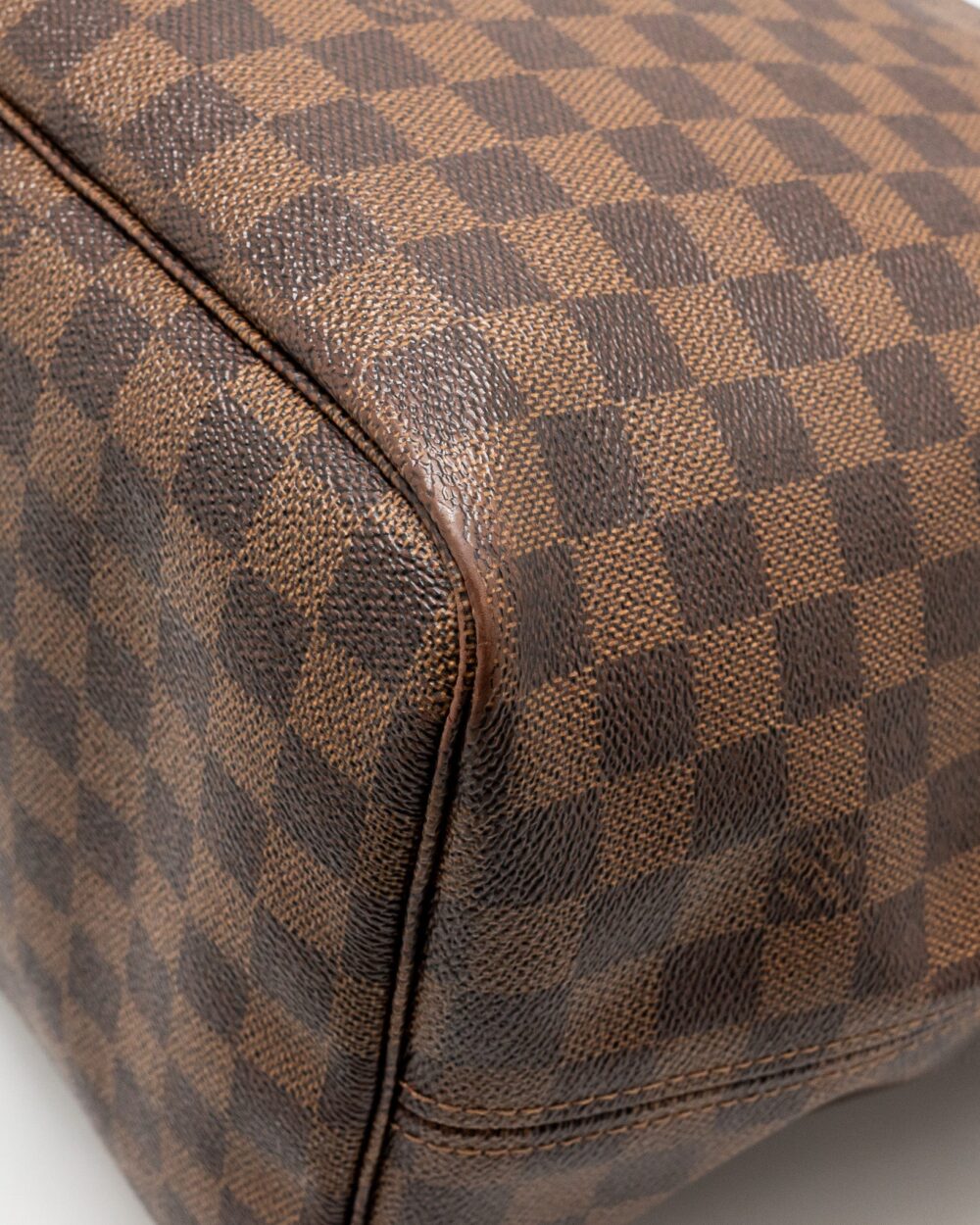 AAA Replica Louis Vuitton LV NEVERFULL GM DAMIER EBENE WITH GHW