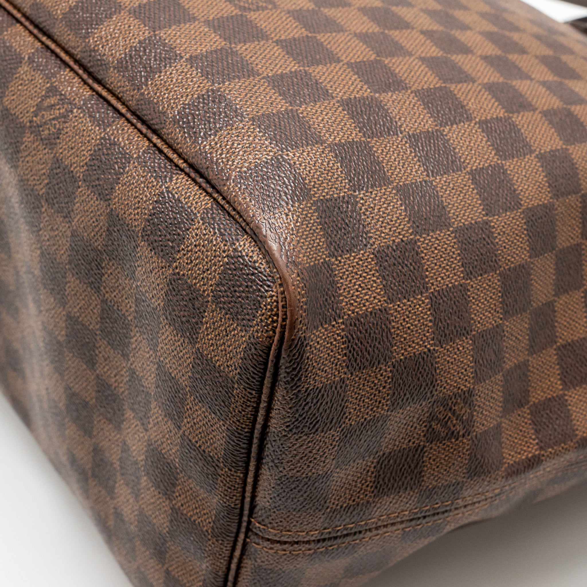 AAA Replica Louis Vuitton LV NEVERFULL GM DAMIER EBENE WITH GHW