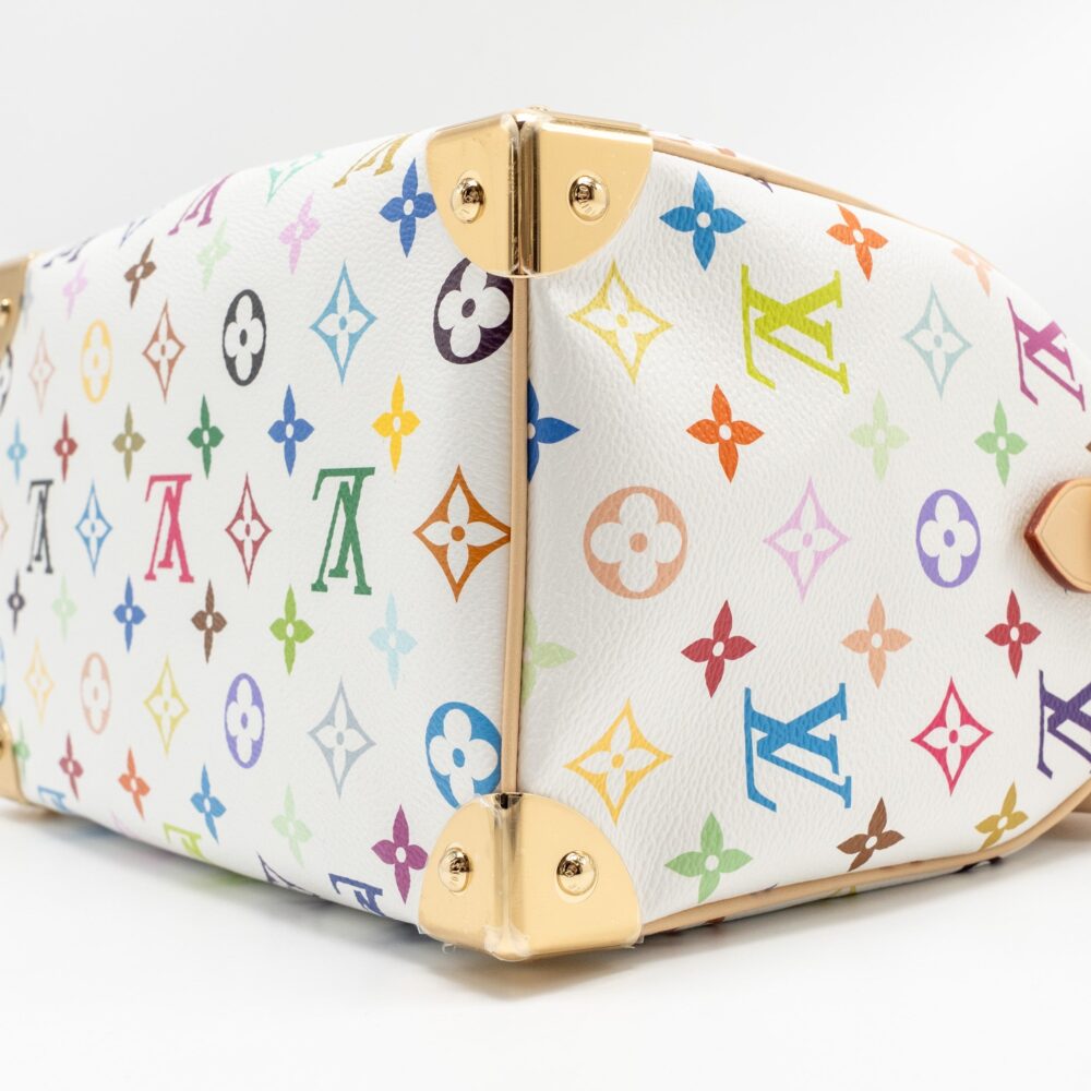 AAA Replica Louis Vuitton LV LV X TM SPEEDY BANDOULIÈRE 25 MONOGRAM CANVAS WHITE/ MULTICOLOUR GHW