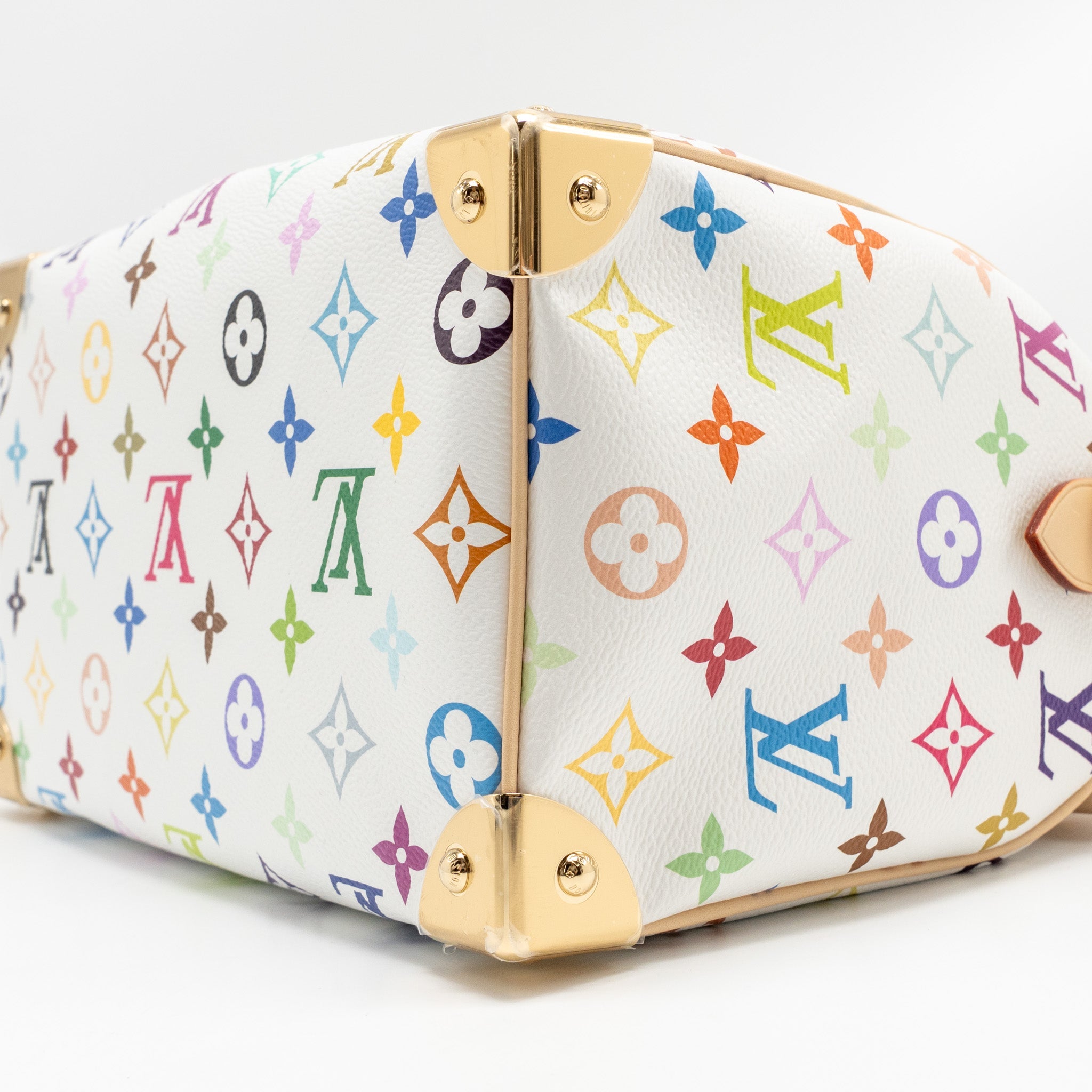 AAA Replica Louis Vuitton LV LV X TM SPEEDY BANDOULIÈRE 25 MONOGRAM CANVAS WHITE/ MULTICOLOUR GHW