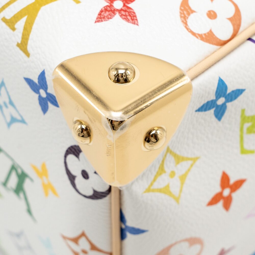 AAA Replica Louis Vuitton LV LV X TM SPEEDY BANDOULIÈRE 25 MONOGRAM CANVAS WHITE/ MULTICOLOUR GHW