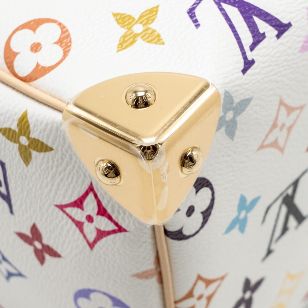 AAA Replica Louis Vuitton LV LV X TM SPEEDY BANDOULIÈRE 25 MONOGRAM CANVAS WHITE/ MULTICOLOUR GHW