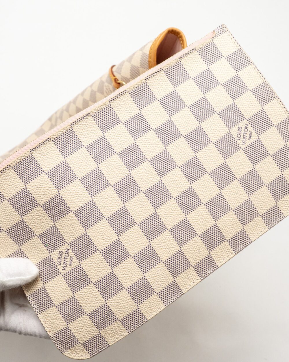 AAA Replica Louis Vuitton LV NEVERFULL MM DAMIER AZUR CANVAS GHW
