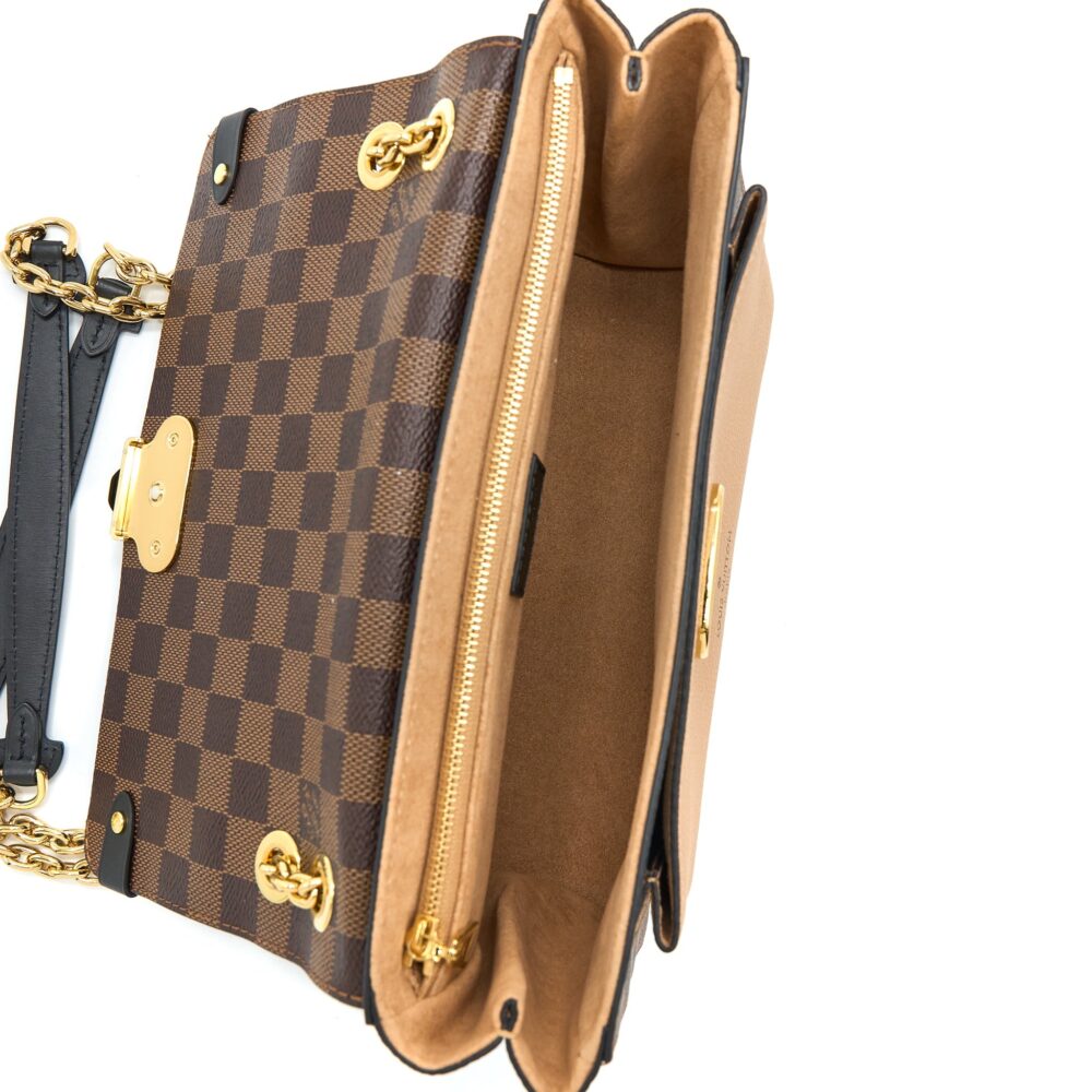 AAA Replica Louis Vuitton LV VAVIN PM DAMIER EBENE CANVAS BEIGE GHW