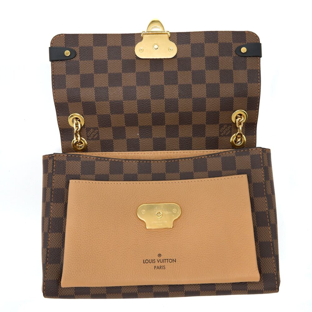 AAA Replica Louis Vuitton LV VAVIN PM DAMIER EBENE CANVAS BEIGE GHW