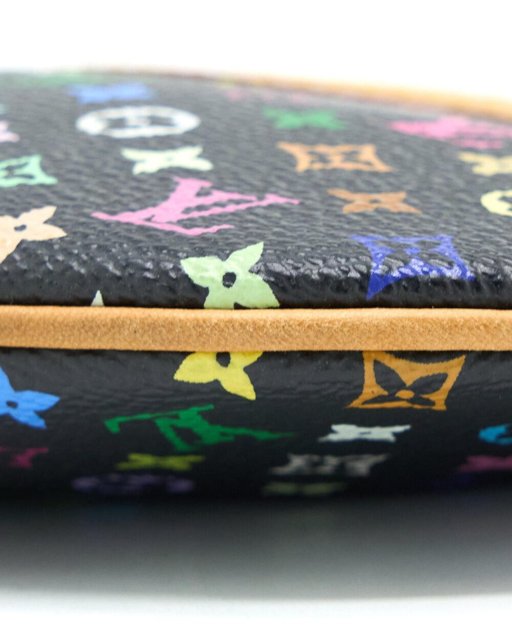 AAA Replica Louis Vuitton LV VINTAGE CLUTCH BLACK/MULTICOLOUR GHW